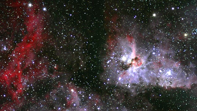 Schlüssellochnebel im Eta-Carinae-Nebel