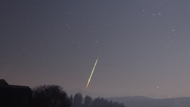 Feuerkugel und Meteoritenfall
