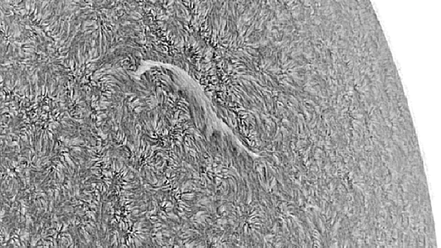 Zweites Bild des Filaments auf der Sonne am 15. Oktober 2017