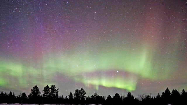 Aurora Borealis in Lappland (Schweden)
