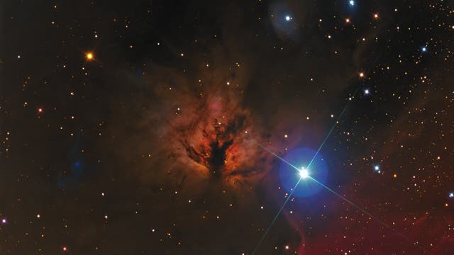 NGC2024 Flammennebel in H-Alpha - RGB