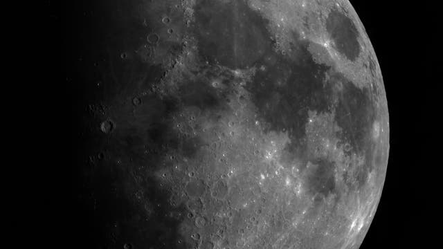 Mondmosaik mit hoher Auflösung
