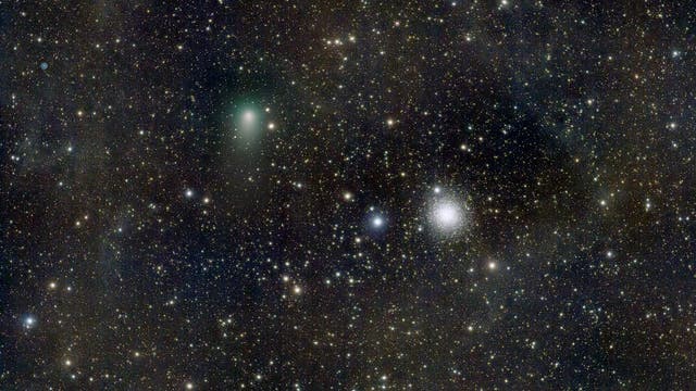 Komet Garradd bei Messier 15