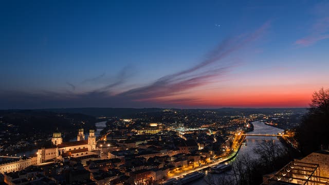 Venus und Jupiter über Passau