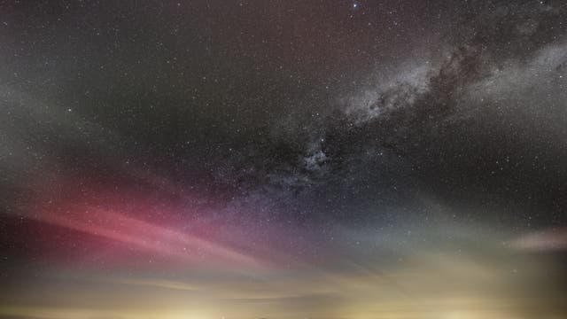 Aurora & Milky Way at 37th parallel