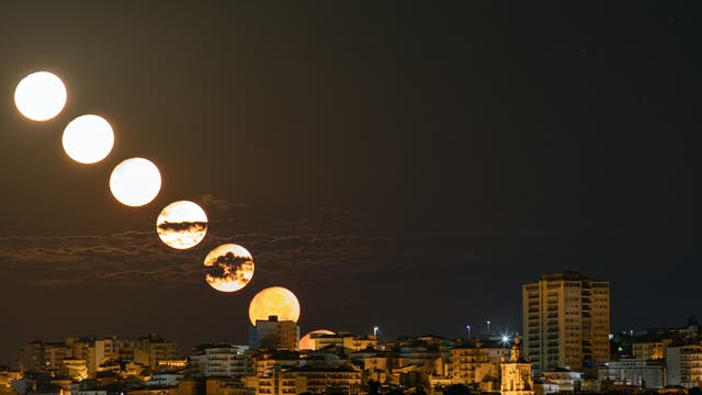 Moon setting