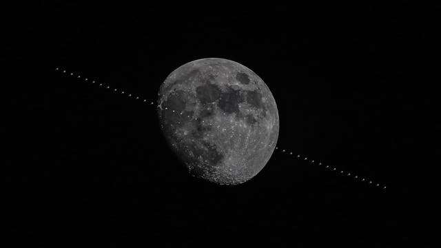ISS & Moon