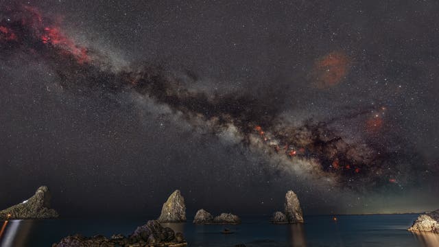 A wide angle milky way