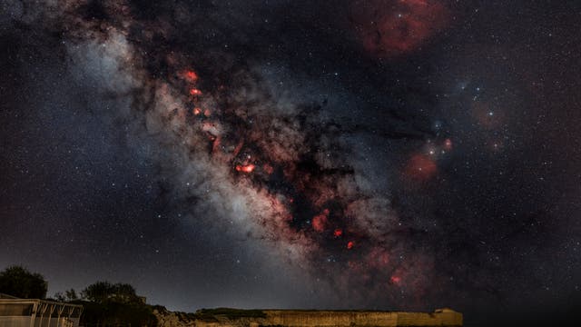 The summer milky way rise