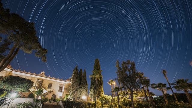 Star trails over the »San Marco Castle«