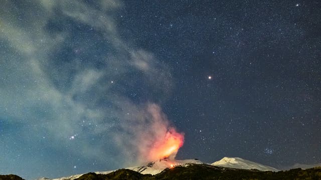 Mout Etna by nightfall