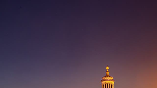 Conjunction above the cathedral of Ragusa Ibla