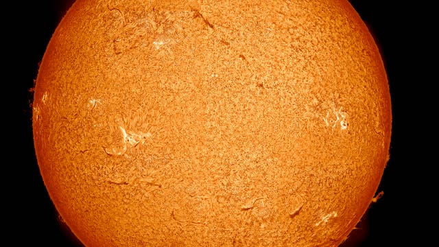 Sonne im H-alpha-Licht am 28.4.2012