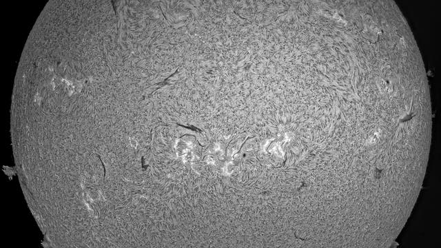 H-alpha-Sonne zum Frühlingsanfang 