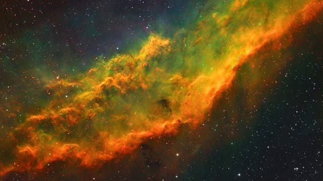 Überarbeitet! NGC 1499 Californianebel in Hubble-Farben