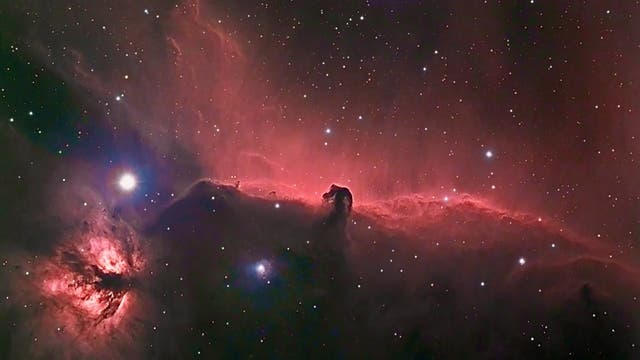 IC 434 und NGC 2924: Pferdekopf- und Flammennebel
