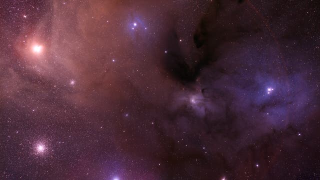 Antares-Region mit Rho Ophiuchi und M 4