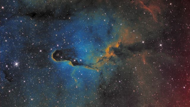 IC 1396 H-Alpha-SII-OIII-Hubble Palette