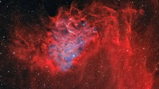 IC 405 - Flaming- Star-Nebel Detailansicht