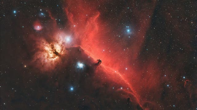 Nebelgebiete um Alnitak im Gürtel des Orion