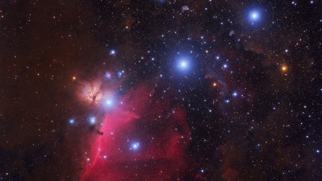 Die Gürtelsterne des Orion und der Pferdekopfnebel
