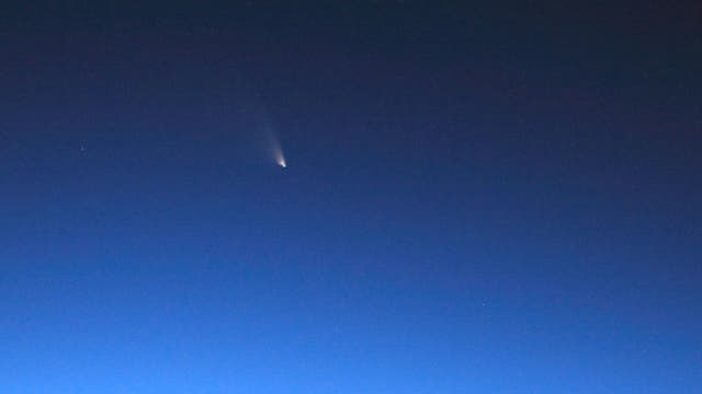 Komet PANSTARRS aus dem Flugzeug