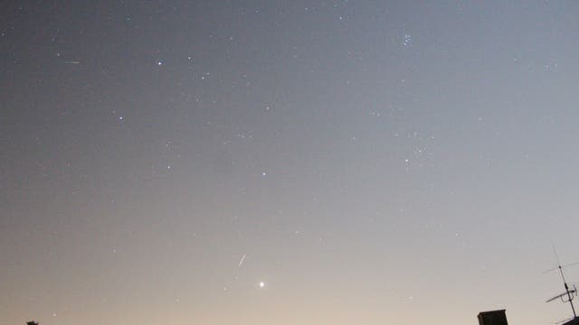 Perseiden-Meteor am 10. August 2020, Bild 1