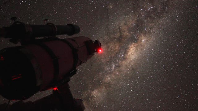 10-Zoll-Teleskop mit Milchstrasse