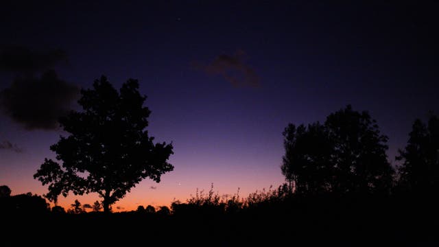 Merkur am frühen Herbstmorgen