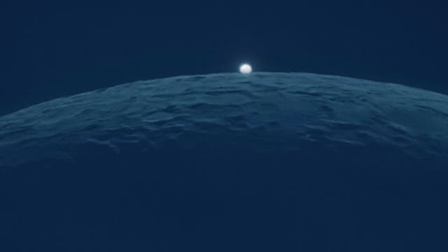 Aufgang der Venus über dem Mond