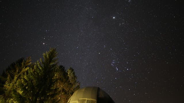 Mars, Jupiter und Orion