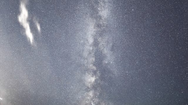 Meteor passage Punta Braccetto, Sicily Italy  