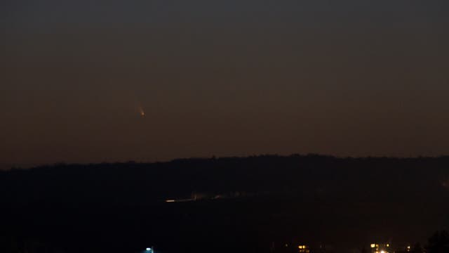Komet C/2011 L4 (PANSTARRS) kurz vor dem Untergang