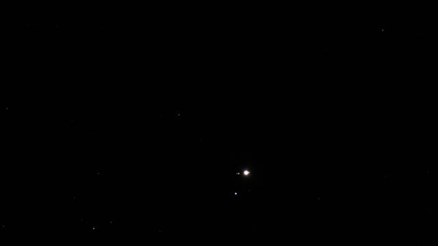 Jupiter mit 3 Monden nahe Delta Geminorum