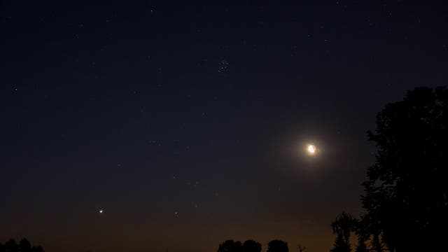 Venus, Mond und Messier 45 
