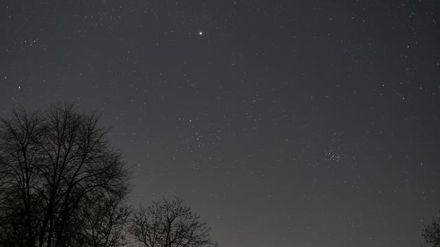 Jupiter und Uranus im Sternbild Stier