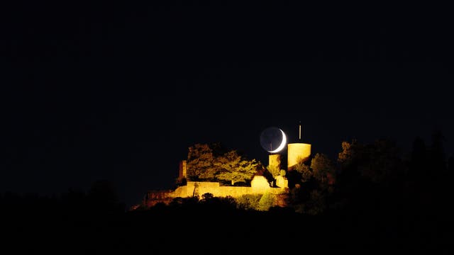 Mondsichel auf der Burg Hohennagold