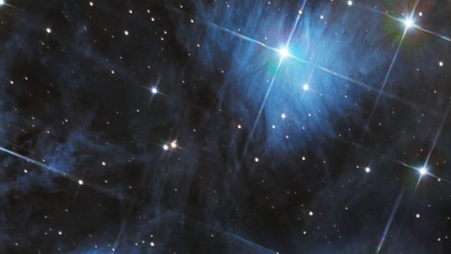 Ausschnitt der Plejaden