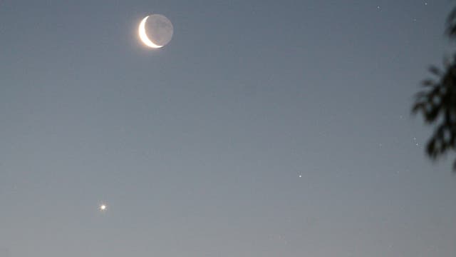 Mond, Venus, Aldebaran
