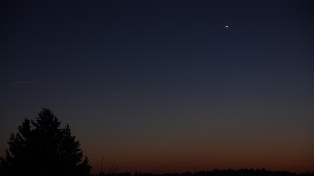 Venus am Abendhimmel über Uelzen (6. Februar 2015 )