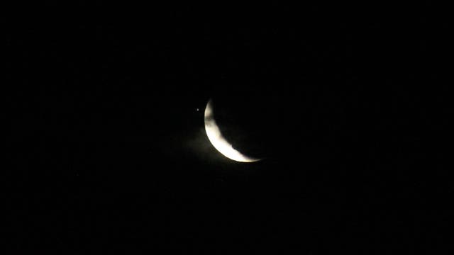 Jupiter vor der Bedeckung durch den Mond am 15.7.2012