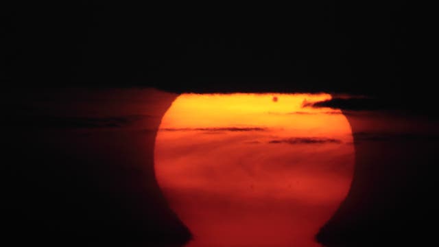 Sonnenaufgang mit Venustransit