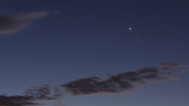 Morgenhimmel mit Venus, Merkur, Mars und Regulus 14. September 2017