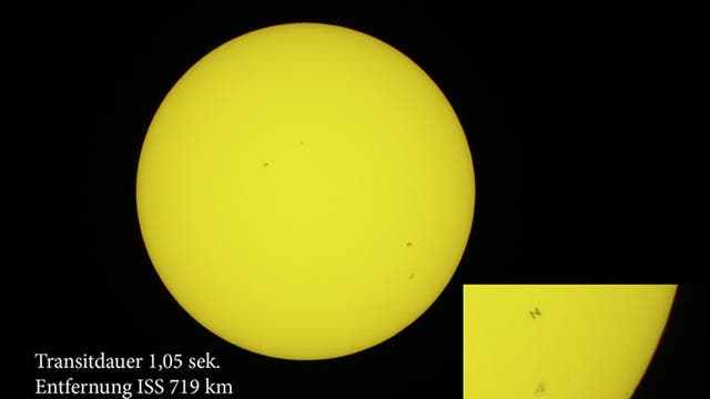ISS-Transit vor der Sonne