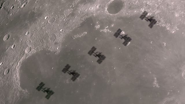 ISS Mond-Transit