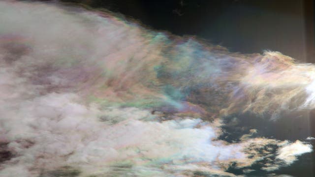 Schönes Farbenspiel in den Wolken