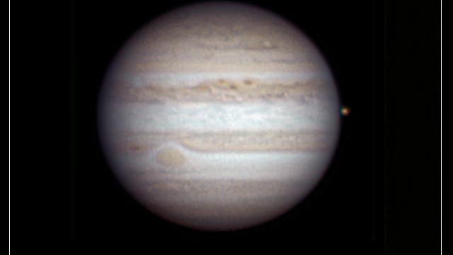Jupiter mit Io am 20.9.2009