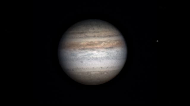 Jupiter und Io am 10. Juli 2010