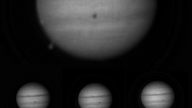 Io-Schatten auf Jupiter