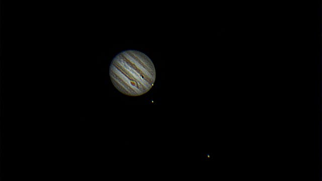 Jupitermonde Io, Europa, Ganymed